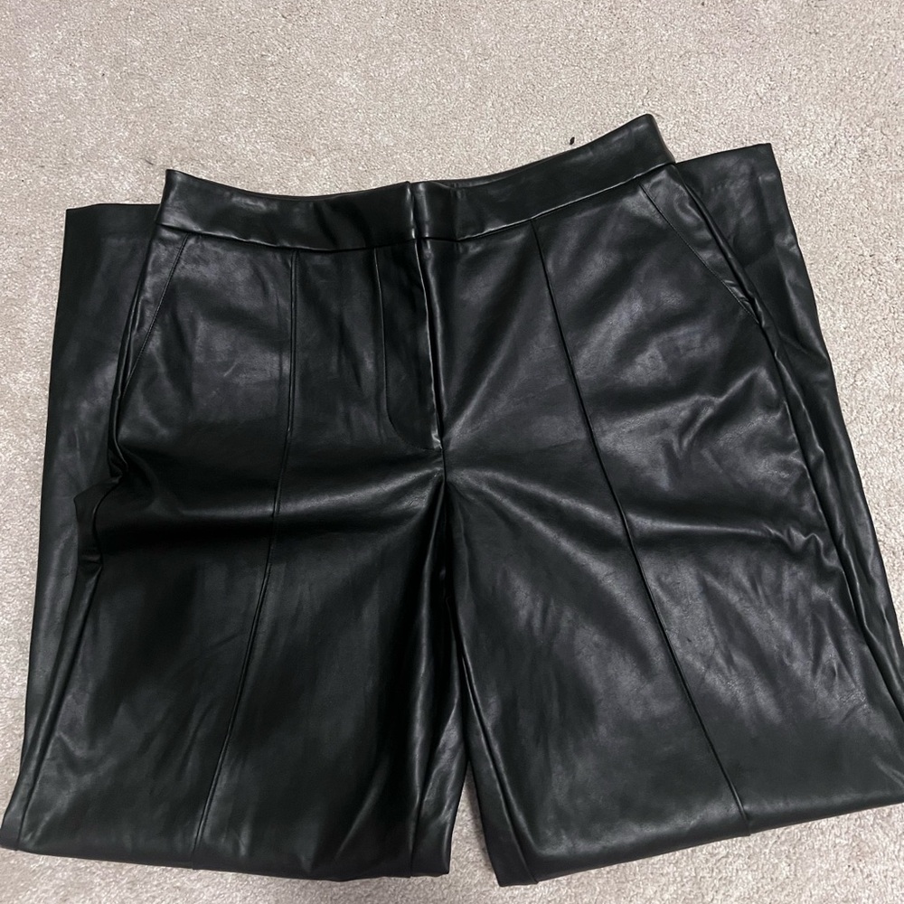 Nine West Faux Leather Trousers